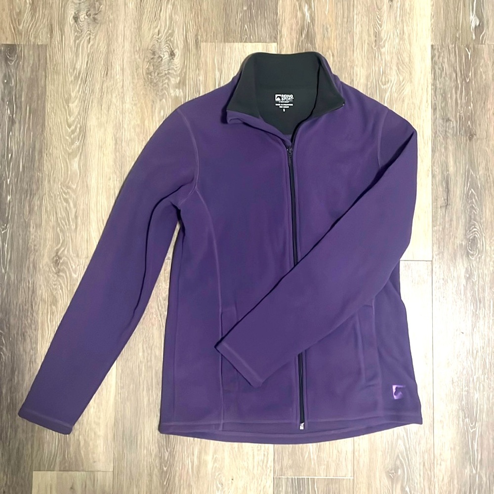 Dover Saddlery Riding Sports Women’s Small Purple Zip Fleece